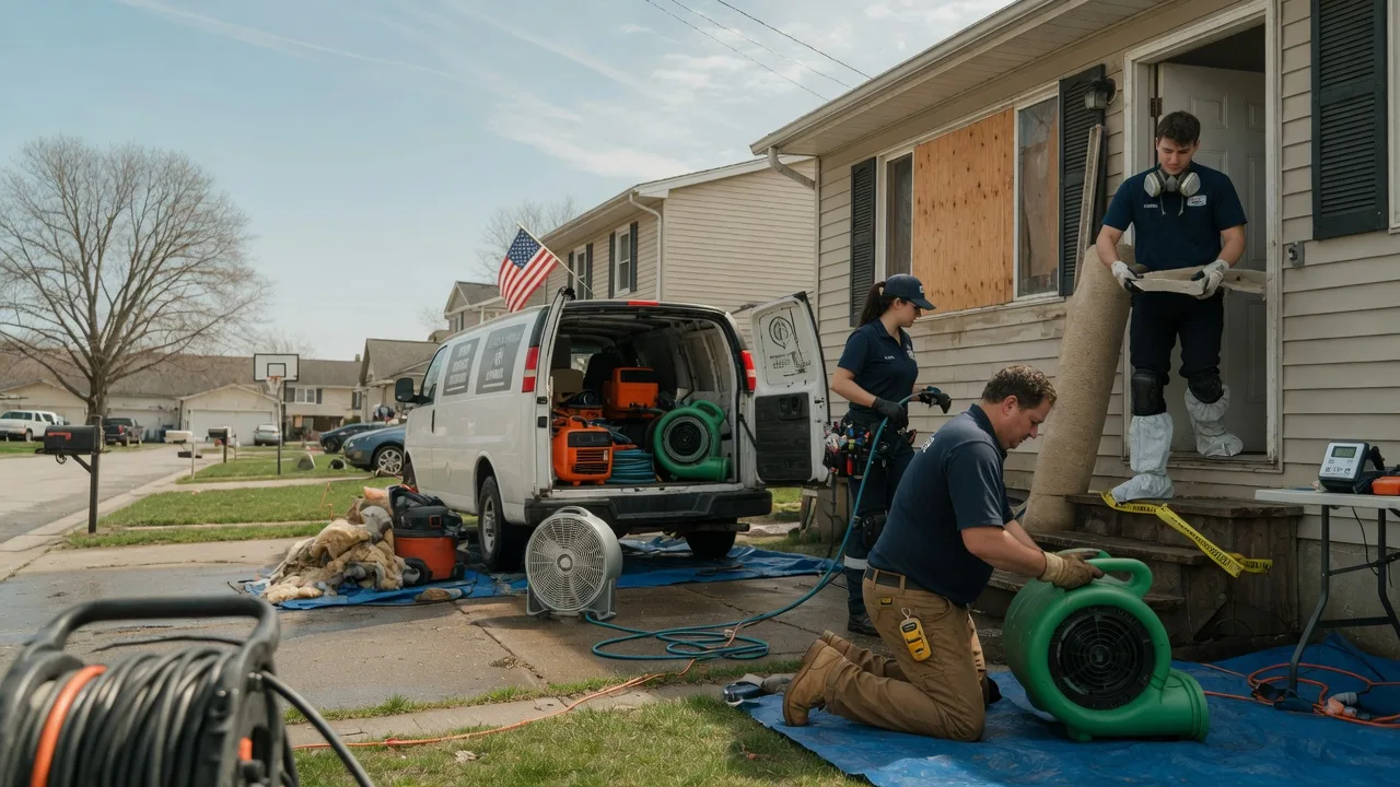 Water Damage Restoration in Perronville, MI near me